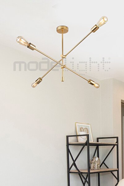 Modelight Ark 4lü Avize Gold Salon-oturma Odası-çocuk Odası-yatak Odası-yemek...