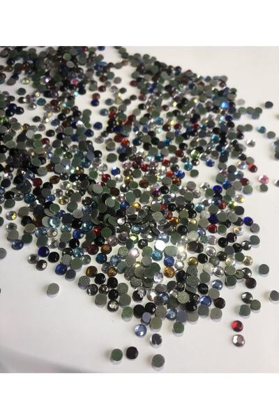 HOBİLANT Karışık Renkli Yapıştırma Kristal Taş- Ss16 (4MM)