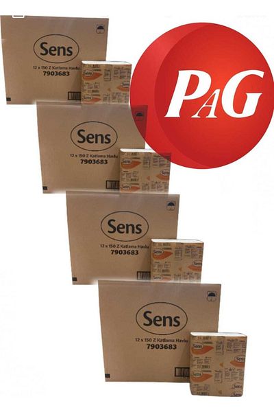 Sens Eczacıbaşı Z Fold Dispenser - 150X48 Paper Towels, 19X21Cm, 36Gr/M2 ( 7903683 )