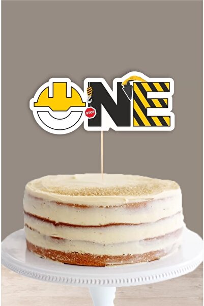 neşeli günlerim Decor pentru tort tematic cu mașini de construcții (1) *hârti...