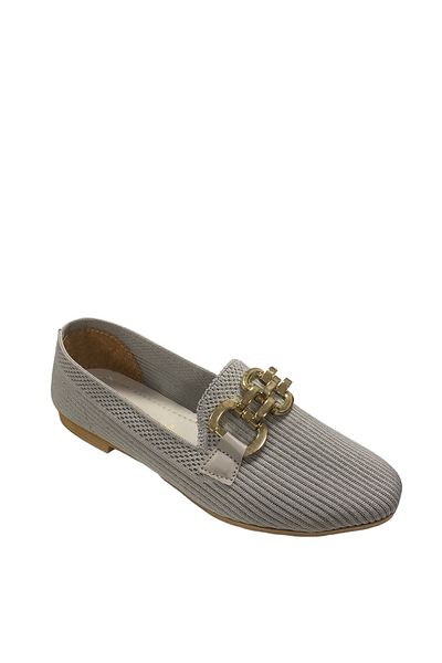 DUALİPA Women's Knitwear Buckle Ballerinas