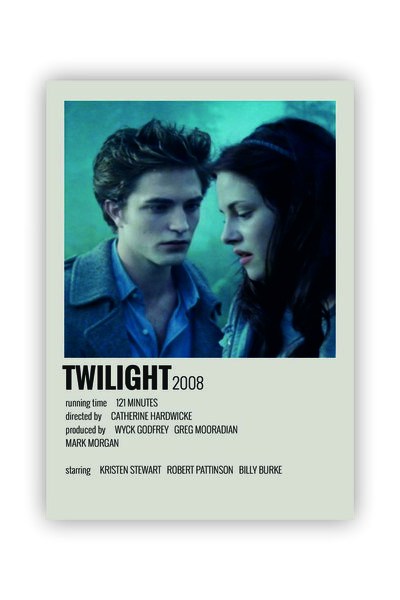 fırsatlar diyarı Twilight Film Info Card Bilgi Kartı Duvar Posteri