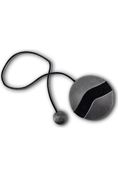 Alesta Home Metal Yuvarlak Mıknatıslı Perde Tutucu Magnet 10x48cm - Gri, 100 cm