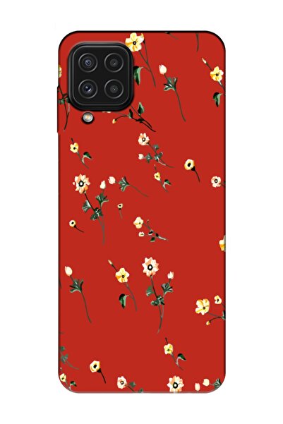 Samsung A22 Floral Red Phone Case