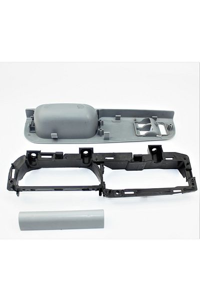 İDEAL OTOMOTİV مجموعة غطاء إطار زر زجاجي لمقبض الباب الرمادي Vw Passat B5 3b1867179c، 3b1867171e، 3b0867171a