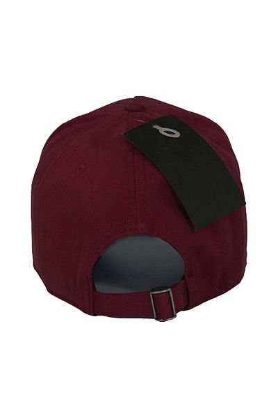Trucker King Model Hat - Replaceable Leather Patch - Cotton - Unisex - Claret Red