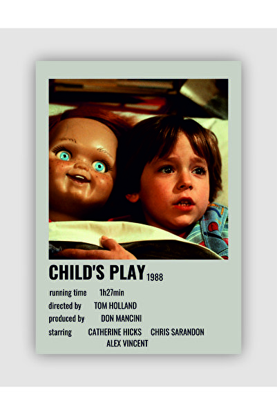 fırsatlar diyarı Child's Play Film Info Card Bilgi Kartı Duvar Posteri