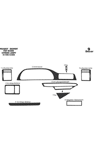 meriç cockpit design ميريتش ®   سيتروين جامبي تراك أمامي مطلي باللون الأسود ا...
