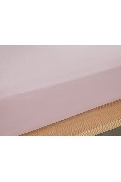English Home Plain Cotton Single Bed Sheet 160x240 Cm Powder Pink