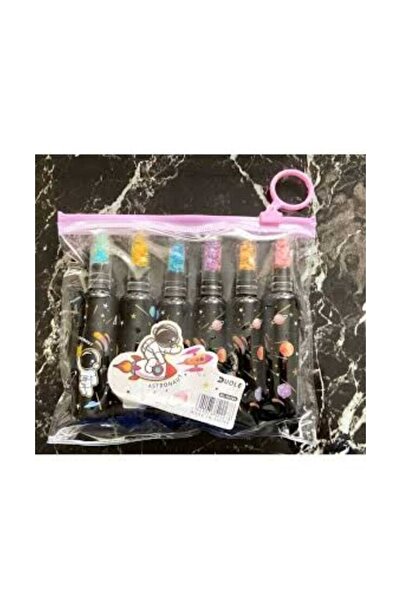 ÇEÇEN HOME مجموعة أقلام كوكب مكونة من 6 قطع، قلم تمييز، قلم لباد