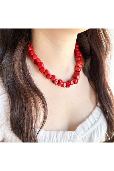 CHARMLUCKY Red Necklace