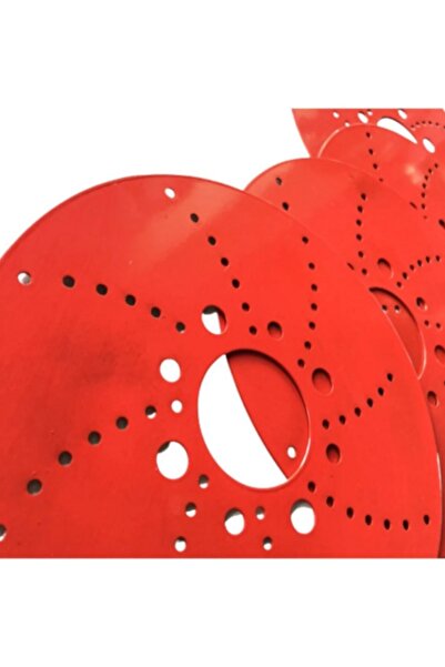 KARA AUTO 14"inç Kırmızı Kampana Sacı 4 Adet 1 Takım