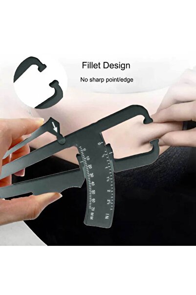 OEM Fitness Için Vücut Plastik Skinfold, Yağ Ölçer,yağ Kaliper, Caliper 17 Cm (beyaz, Whıte)