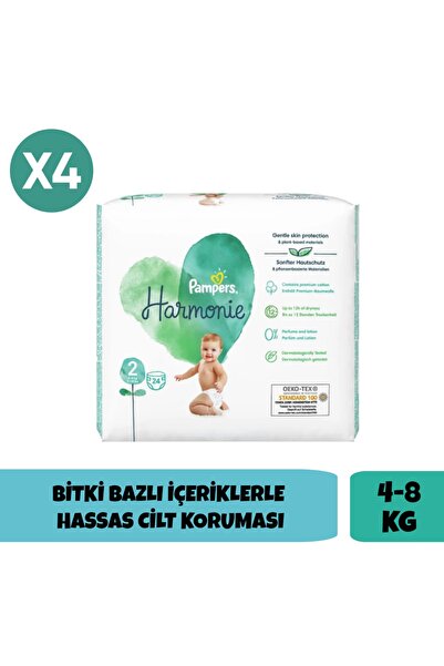 Prima Pampers Harmonie Bebek Bezi 2 Beden 24 Lü X4 Paket