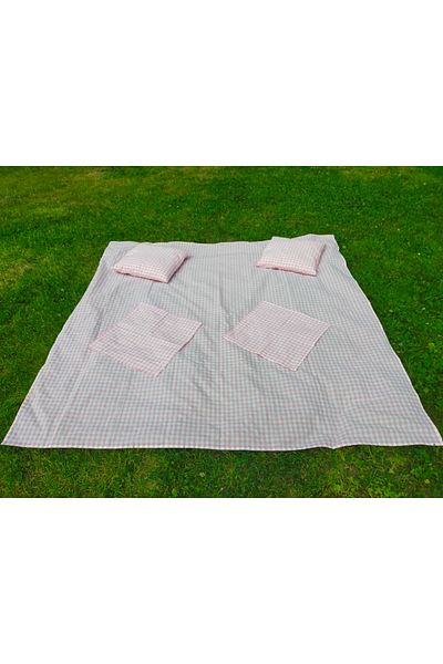 Angels' Collection Pink Gingham Picnic Set 5 Pieces
