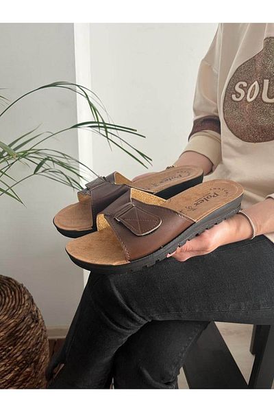 Behtah Kundura Velcro Summer Comfortable Non-Slip Sole Home Beach Daily Street Slippers