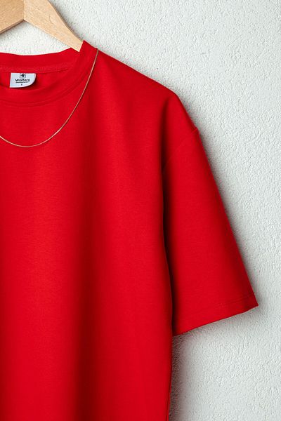 Wolters Outdoors Men's Oversize Printed Cotton Crew Neck Short Sleeve T-shirt