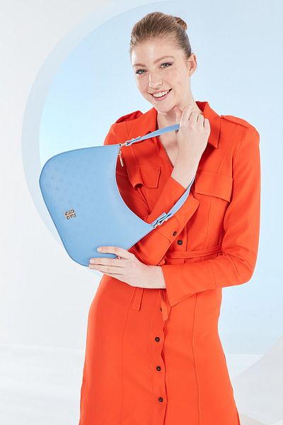 Pierre Cardin Blue Floater Women's Shoulder Bag 05Po23Y1724