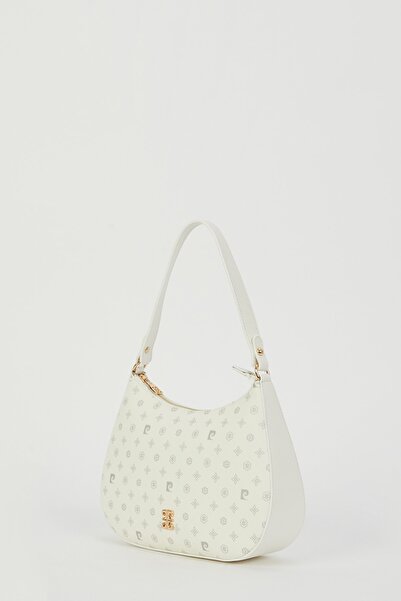 Pierre Cardin White Monogram Women's Shoulder Bag 05PO23Y1724