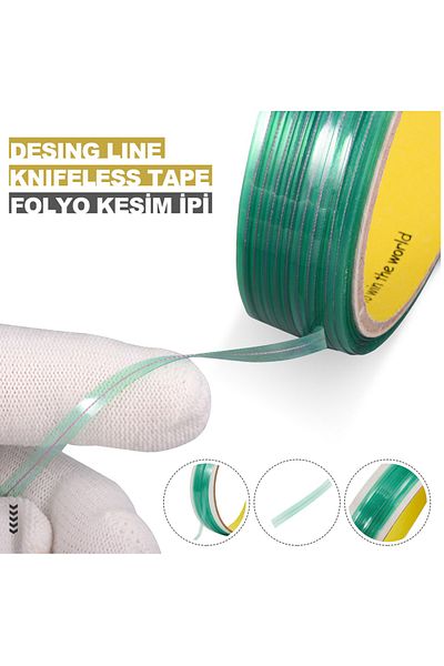 WİOX Foil Cutting Line - Desing Line Knifeless Tape 3.5 Mm X 20 M