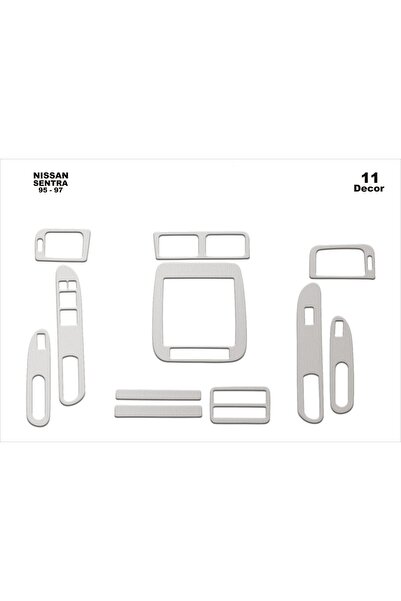 meriç cockpit design ميريتش ®   نيسان سنترا توربيدو امامي مطلي الومنيوم 10 قط...