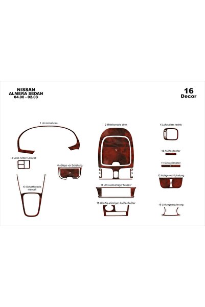 meriç cockpit design ميريك® نيسان الميرا Sd نيسان الميرا Sd ترصيع أمامي توربي...