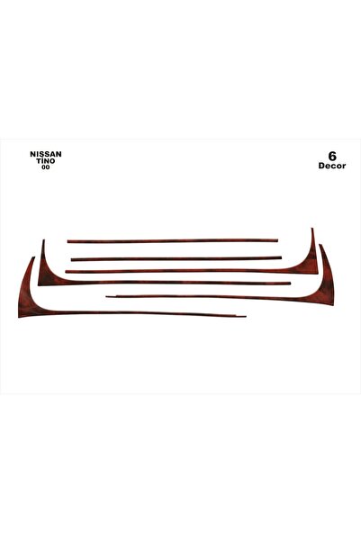 meriç cockpit design ميريتش ®   نيسان تينو تنجيد توريد امامي اسود لامع 6 قطع ...