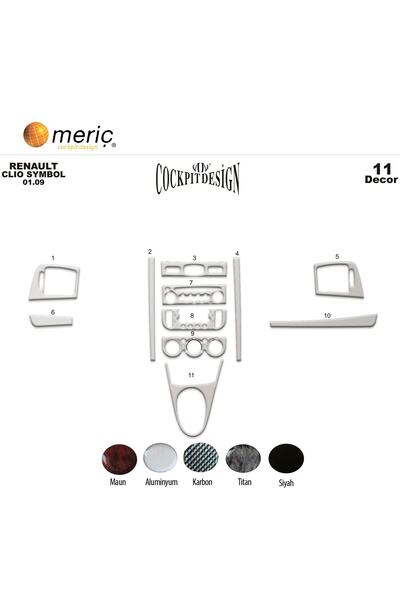 meriç cockpit design ميريتش ®   رينو كليو سيمبول توربيدو امامي مطلي الومنيوم ...