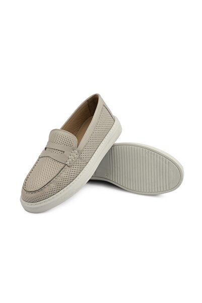 Emel Ayakkabı Hafif Ortopedik Taban Kuşaklı Leofer Hakiki Deri Ayakkabı