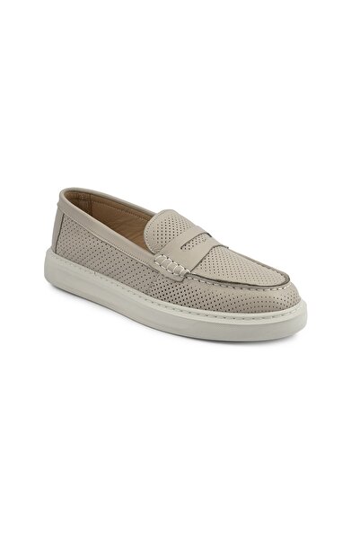 Emel Ayakkabı Hafif Ortopedik Taban Kuşaklı Leofer Hakiki Deri Ayakkabı