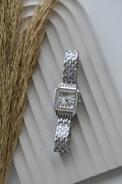 LOOKUP NEW Wristwatch Unisex Silver Silver Cord Non Tarnish Mesh Steel Inside...