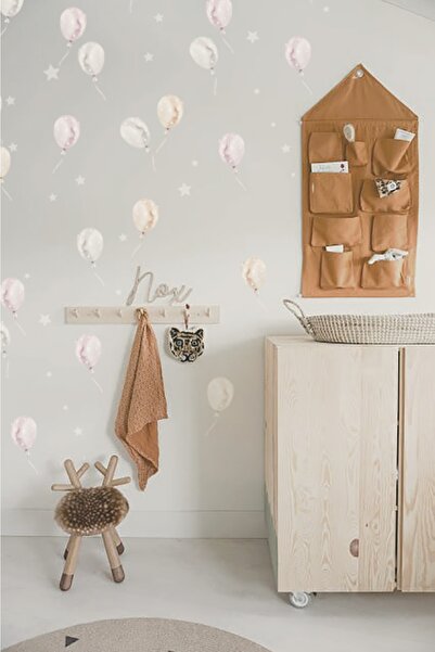 Sim Tasarım Soft Renk Parti Balonlar Duvar Sticker Seti