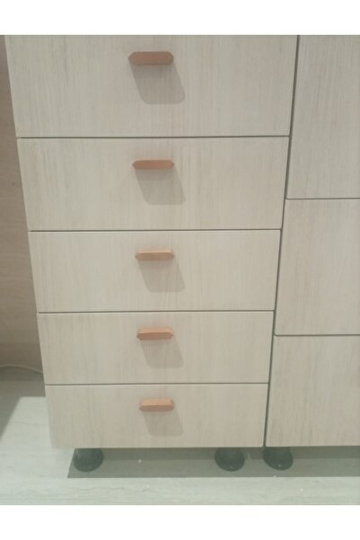 DUKDUK STORE Ahşap Köşeli Kulp, Ahşap Kulp, Mobilya Kulpu, Çekmece Kulpu, Doğ...