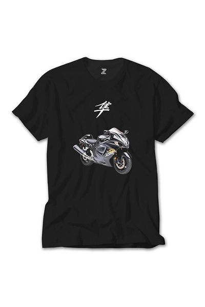 Z zepplin Tricou negru Suzuki Hayabusa Stompgrip
