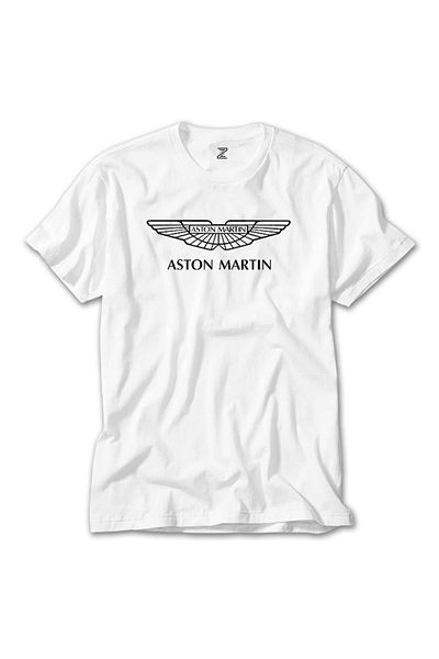 Z zepplin Tricou alb cu sigla Aston Martin