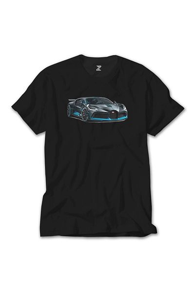 Z zepplin Μαύρο μπλουζάκι αυτοκινήτου Bugatti