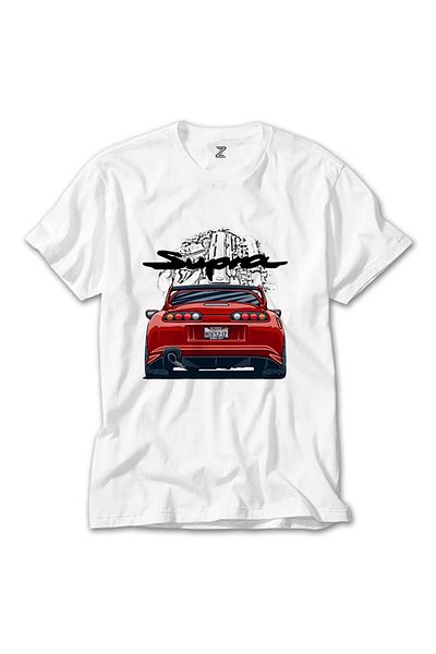 Z zepplin Λευκό μπλουζάκι Toyota Supra 2jz