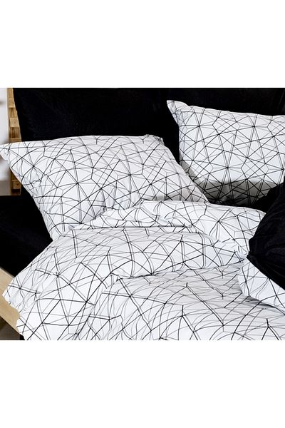 CAQQA Μαξιλαροθήκη Geometry Cotton 2 Τεμάχια 50x70 cm