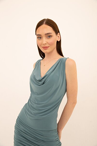 Laranor Μπλούζα Nil Green Degaje με γιακά