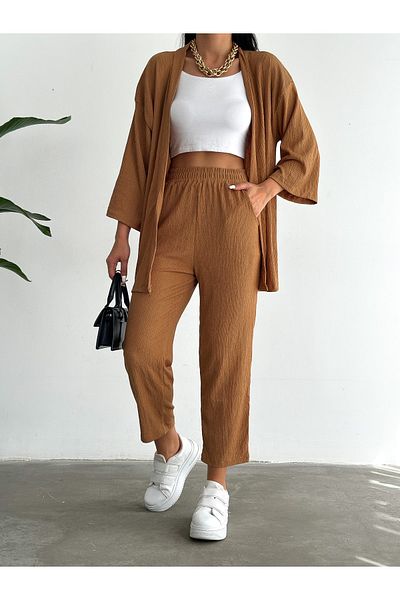 alenmoda Ζαρωμένο κοστούμι κιμονό