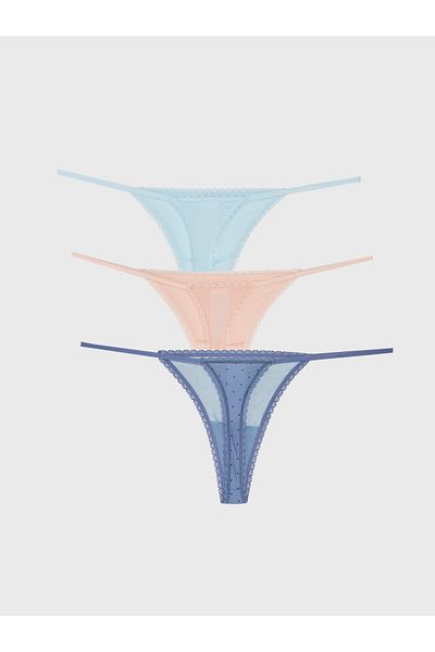 LC Waikiki Chiloți tanga cu buline, pachet de 3