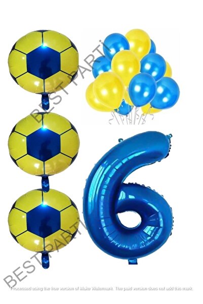 BEST PARTİ DOĞUM GÜNÜ PARTİ SÜSLERİ أفضل مجموعة أرقام من بالونات كرة القدم با...