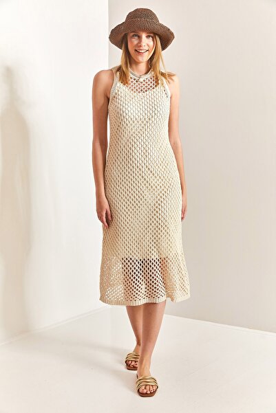 Bianco Lucci Dámské lemované pletené šaty