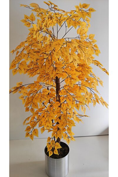 RUZGARCİCEK Rüzgar Yapay Çiçekçilik 180 Cm Sarı Hazan Çınar Ağacı