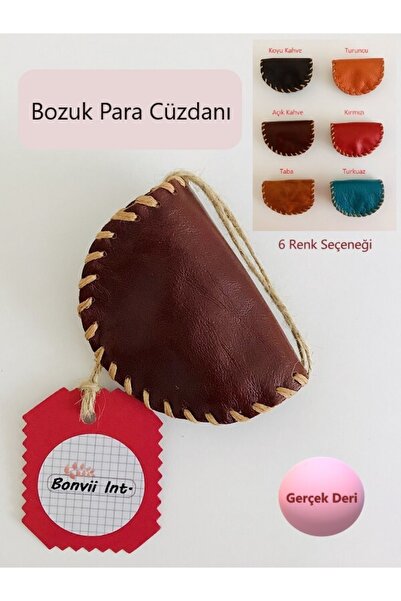 Bonvii Int Bozuk Para Cüzdanı Hakiki Deri