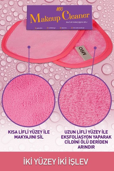 M90 Makyaj Ve Yüz Temizleme Mucize Puf Silici Sadece Su İle Makyaj Temizleme Makeup Cleaner