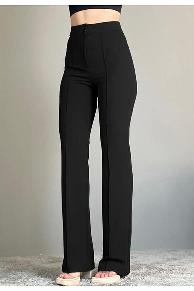 VOLT CLOTHİNG Lycra-Hose mit weitem Bein für Damen