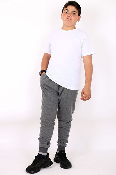 COSBA kids wear تي شيرت قطني أساسي مسطح للجنسين مع جيوب للركض بدلة رياضية مسطحة موسمية من الأسفل إلى الأعلى