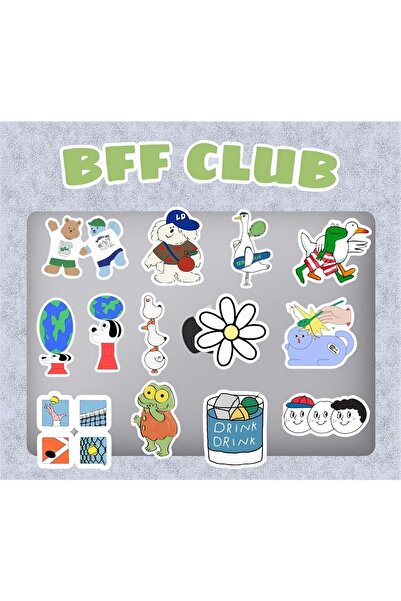 BENİMSER REKLAM حزمة ملصقات حافظة هاتف الكمبيوتر المحمول Bff