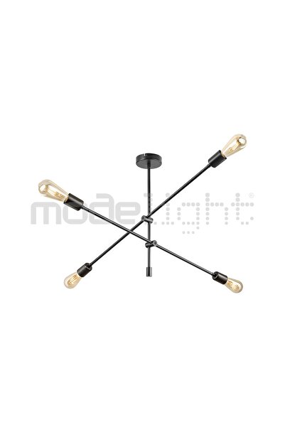 Modelight Ark 4lü Avize Siyah Salon-oturma Odası-çocuk Odası-yatak Odası-yemek Odası-antre-mutfak